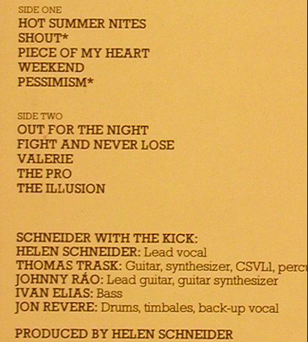 Schneider,Helen w.The Kick: Exposed, WEA (K 58 480), D, 1982 Typ: LP Best.-Nr.: X8899 Preis: 5,00 Euro