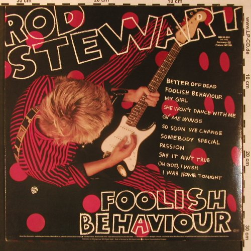 Stewart,Rod: Foolish Behaviour, +Poster, WB (58 865), D, 1980 Typ: LP Best.-Nr.: X8946 Preis: 7,50 Euro