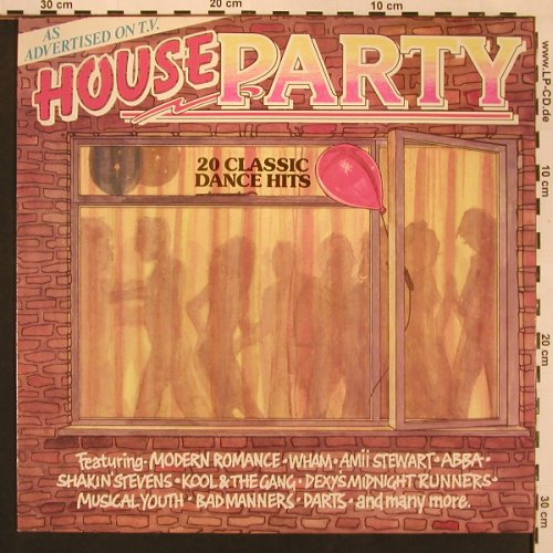V.A.House Party: 20 Classic Dance Hits, Creole(CTV2), UK, 1985 - LP - X9058 - 5,00 Euro