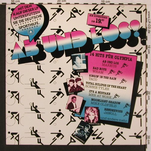 V.A.Ab und Los 14 Hits für Olympia: Markus, Wham..Jawohl, CBS (24027), D, 1983 Typ: LP Best.-Nr.: X9059 Preis: 5,00 Euro