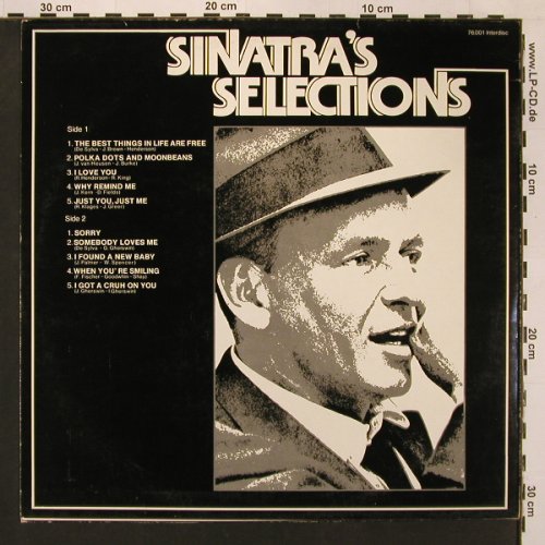 Sinatra,Frank: Sinatra's Selections, vg+/vg+, Interdisc (76.001), D Typ: LP Best.-Nr.: X9072 Preis: 6,00 Euro
