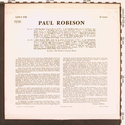 Robeson,Paul: Same, vg+/m-, Le Chant Du Monde(LDX-S 4338), F,  - LP - X9151 - 5,50 Euro