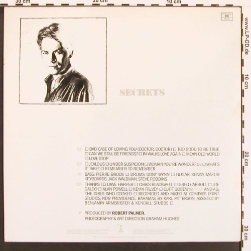 Palmer,Robert: Secrets, Island (ILPS 9544), CDN, 1979 Typ: LP Best.-Nr.: X9175 Preis: 6,00 Euro