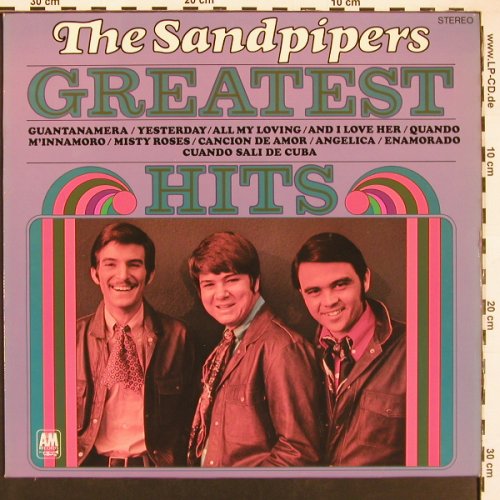 Sandpipers: Greatest Hits, AM (80 694 IT), D, 1975 Typ: LP Best.-Nr.: X9295 Preis: 9,00 Euro