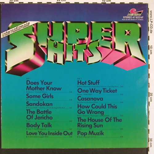 V.A.InternationaleSuperhits: Vocal prod., Maritim(47 622 NT), D, 1979 - LP - X9315 - 5,00 Euro