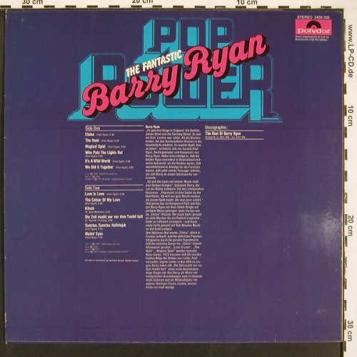 Ryan,Barry: The Fantastic - Pop Power, Polydor (2459 306), D, Ri Typ: LP Best.-Nr.: X9448 Preis: 6,00 Euro