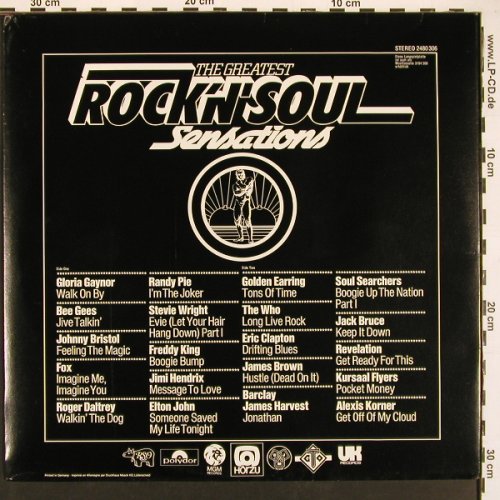 V.A.The Greatest Rock'n'Roll: Sensations, G.Gaynor.. Alex. Korner, Polydor(2480 306), D, Booklet,  - LP - X9463 - 7,50 Euro