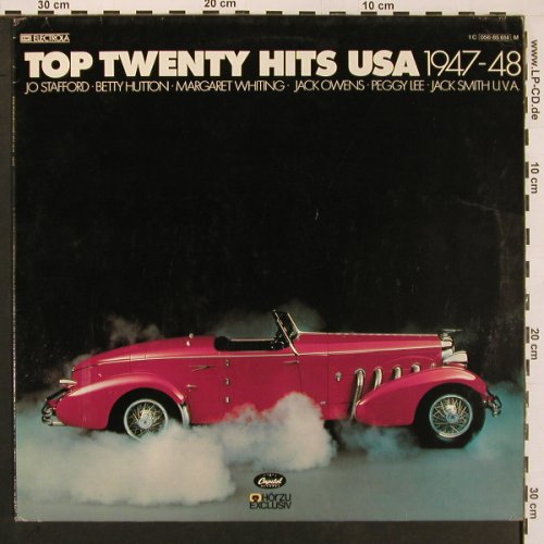 V.A.Top Twenty Hits USA 1947-48: Andy Russell Margaret Whiting Orch, Capitol(056-85 614), D, 16Tr., 1978 - LP - X9809 - 6,00 Euro