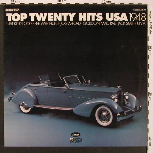 V.A.Top Twenty Hits USA 1948: Nat King Cole... Jo Stafford, Capitol(056-85 615), D, 16Tr., 1978 - LP - X9810 - 6,00 Euro