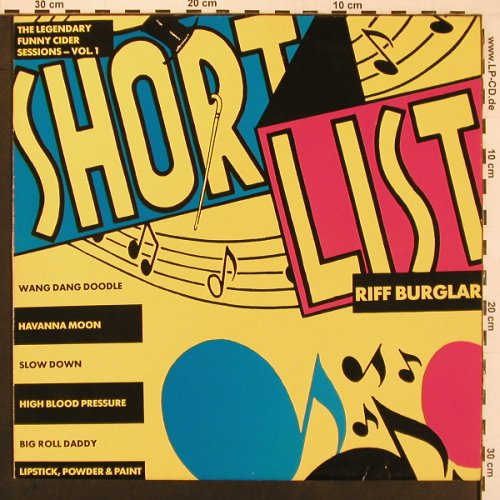 Shortlist: The RiffBurglar Album, Vol.1, Line, blue vinyl (LLP5150 AS), D, 1982 Typ: LP Best.-Nr.: X9811 Preis: 6,00 Euro