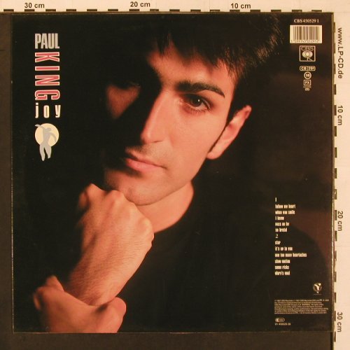 King,Paul: Joy, CBS(450529 1), NL, 1987 - LP - X9856 - 5,00 Euro