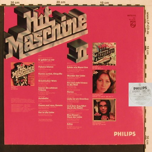 V.A.Hit-Maschine II: u.a.Rosenberg, Kraftwerk..., Philips, whMuster (6475 010), D Typ: LP Best.-Nr.: X9867 Preis: 5,00 Euro