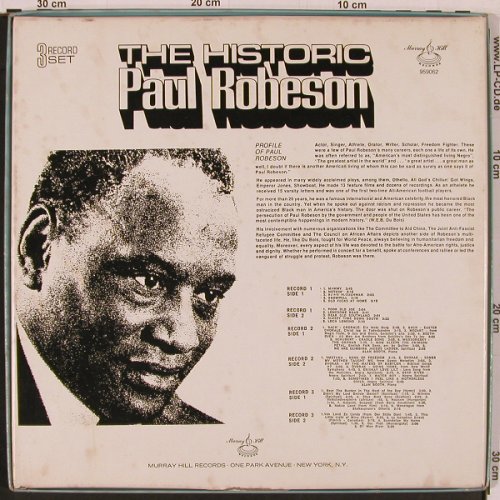 Robeson,Paul: The Historic,Box, m-/vg+, Murray Hill Records (959062), US Typ: 3LP Best.-Nr.: X9907 Preis: 9,00 Euro