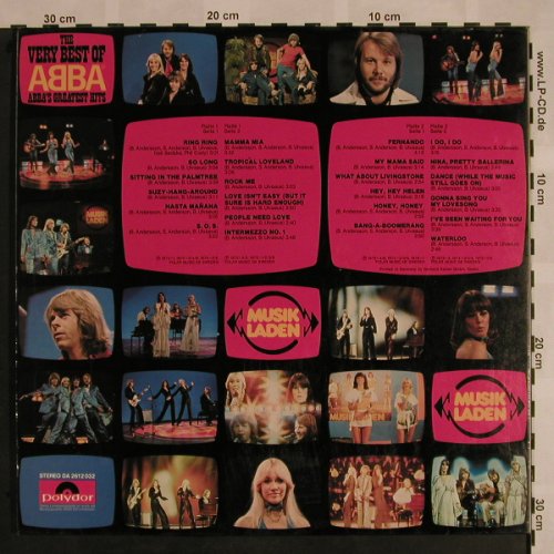 Abba: The Very Best Of-Greatest Hits,Foc, Polydor(2612 032), D,m-/vg+,  - 2LP - X995 - 6,00 Euro