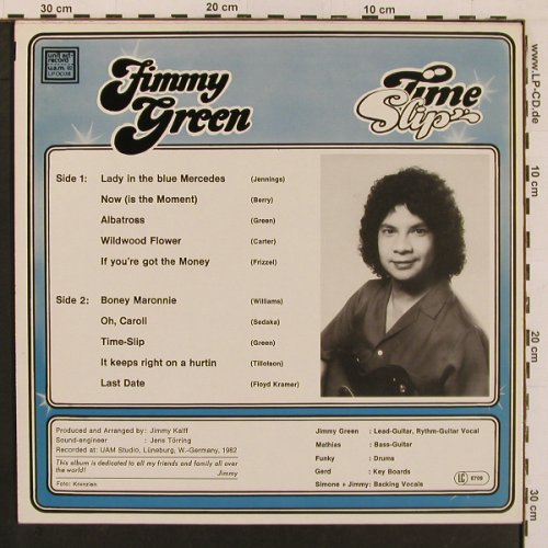 Green,Jimmy: Time Slip, unit art records(0038), D, 1982 - LP - X9964 - 5,00 Euro