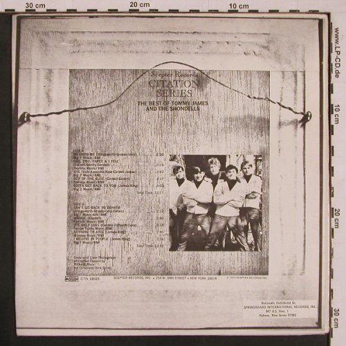 James,Tommy & the Shondells: The Best of,Citation Series, m-/vg+, Scepter(CTN 18025), US, 1973 - LP - Y103 - 7,50 Euro