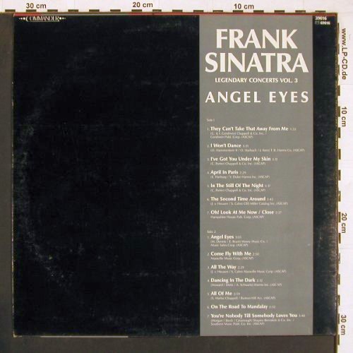 Sinatra,Frank: Legendary Concerts Vol.3 Angel Eyes, Commander (39016), D Typ: LP Best.-Nr.: Y106 Preis: 6,00 Euro