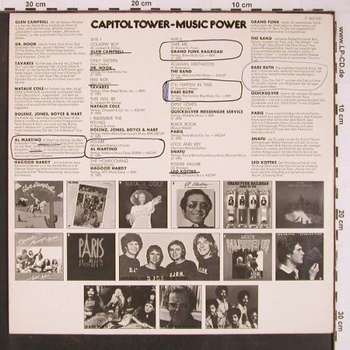 V.A.Capitol Tower-Music Power: 14Tr, No.0645, Lim.Ed., m-/vg+, woc, Capitol (F 665 641), D,Promo Typ: LP Best.-Nr.: Y1070 Preis: 5,00 Euro