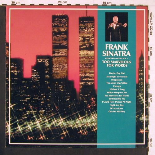 Sinatra,Frank: Legendary Concerts Vol.2 Too Marvel, Commander (39015), D Typ: LP Best.-Nr.: Y107 Preis: 6,00 Euro