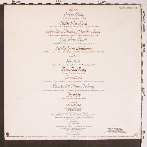 Reddy,Helen: Free And Easy, Capitol (C 062-81 781), D, 1974 Typ: LP Best.-Nr.: Y1128 Preis: 7,50 Euro