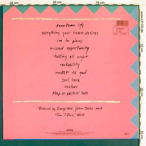 Hall,Daryl & John Oates: Ooh Yeah!, Arista(208 985), D, 1988 - LP - Y112 - 5,00 Euro