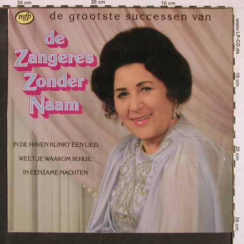 De Zangeres Zonder Naam: De Grootste Successen Van, MFP(1A 022-58027), NL, 1980 - LP - Y1205 - 6,00 Euro