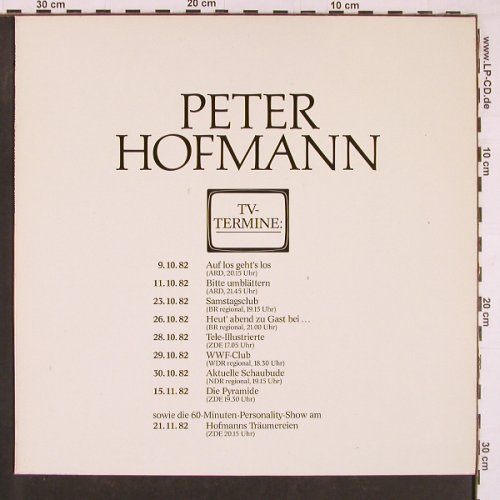 Hofmann,Peter: Sun Ain't Gonna Shine Anymore, 5Tr., CBS(PROSI4), D, Promo, 1982 - LP - Y1232 - 5,00 Euro