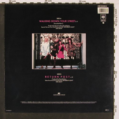 Bangles: Walking Down Your Street+1, CBS(650280 6), NL, 1986 - 12inch - Y1236 - 3,00 Euro