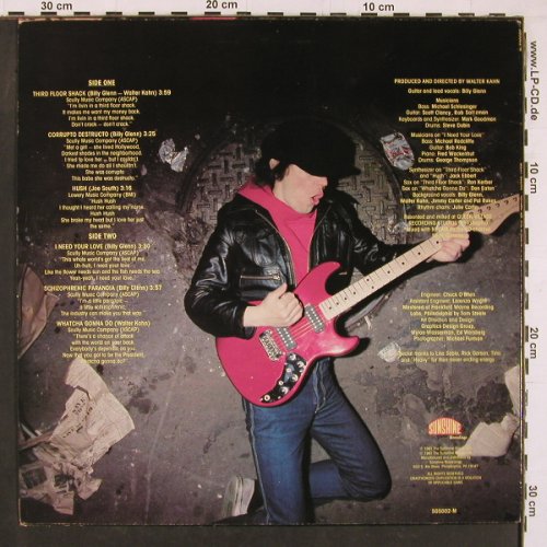 Glenn,Billy: Raised On The Streets, Sunshine Recordings(SG5002-M), US, 1981 - LP - Y1295 - 5,00 Euro