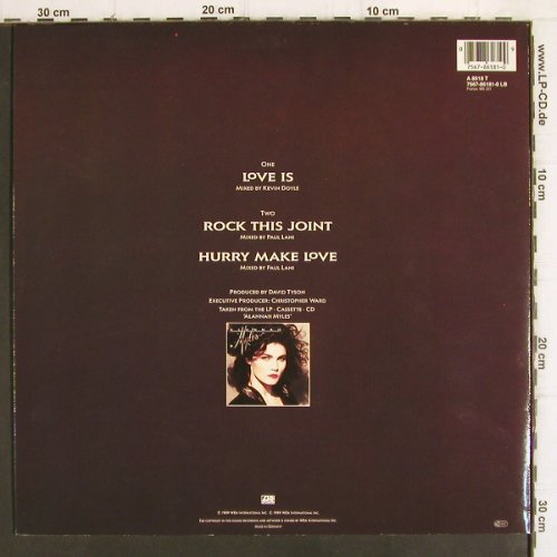 Myles,Alannah: Love Is, Rock This Joint, Hurry..., Atlantic(A 8918 T), D, 1989 - 12inch - Y135 - 3,00 Euro