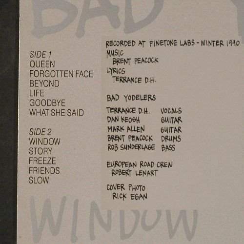 Bad Yodelers: Window, Semaphore (SR 330591), D, 1991 Typ: LP Best.-Nr.: Y1549 Preis: 7,50 Euro