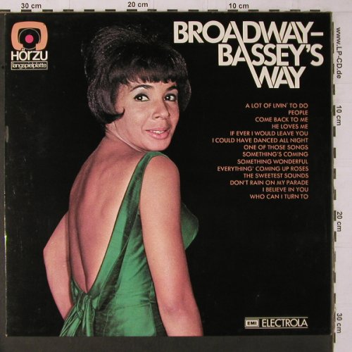 Bassey,Shirley: Broadway-Bassey's Way, HörZu (SHZE 371), D Typ: LP Best.-Nr.: Y1653 Preis: 6,00 Euro