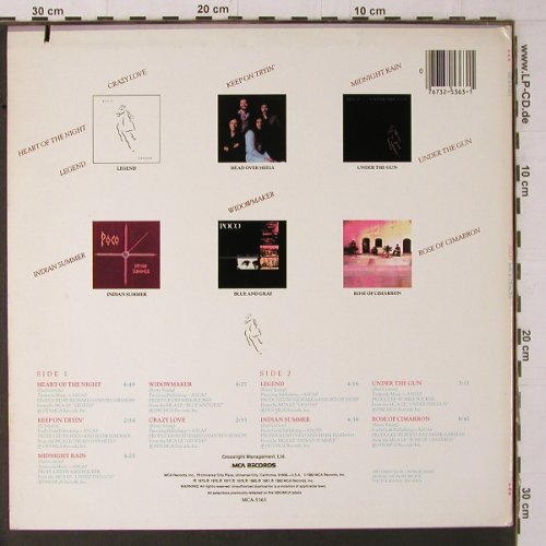Poco: Backtracks, m-/vg+, MCA (5363), US, co, 1982 Typ: LP Best.-Nr.: Y1687 Preis: 6,00 Euro