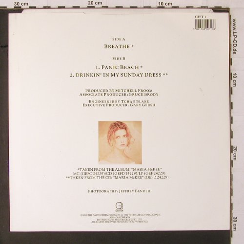 Mc Kee,Maria: Breathe / Panic Beach/+1, Geffen (GFST 1), UK, 1989 Typ: 12" Best.-Nr.: Y1700 Preis: 3,00 Euro