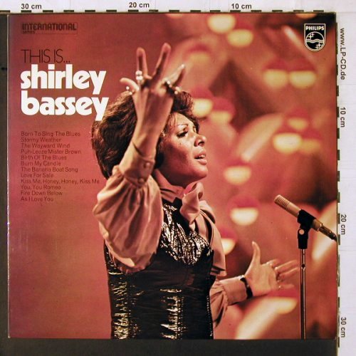 Bassey,Shirley: This Is...(57-59), Philips (6382028), UK, Ri, 1972 Typ: LP Best.-Nr.: Y1709 Preis: 7,50 Euro