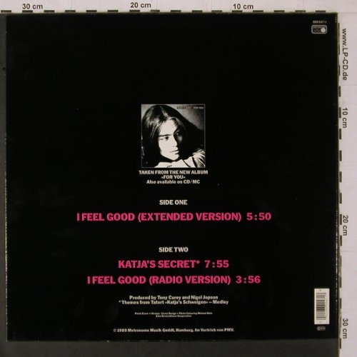 Carey,Tony: I Feel Good,TATORT Katjas Schweigen, Metronome(889 947-1), D, 1989 - 12inch - Y1770 - 4,00 Euro