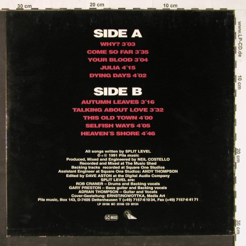 Split Level: View Of A World, PILA music (20166), D, 1991 Typ: LP Best.-Nr.: Y1801 Preis: 7,50 Euro
