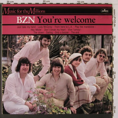 BZN: You're Welcome, Mercury (6375 477), UK, 1978 Typ: LP Best.-Nr.: Y1808 Preis: 5,00 Euro