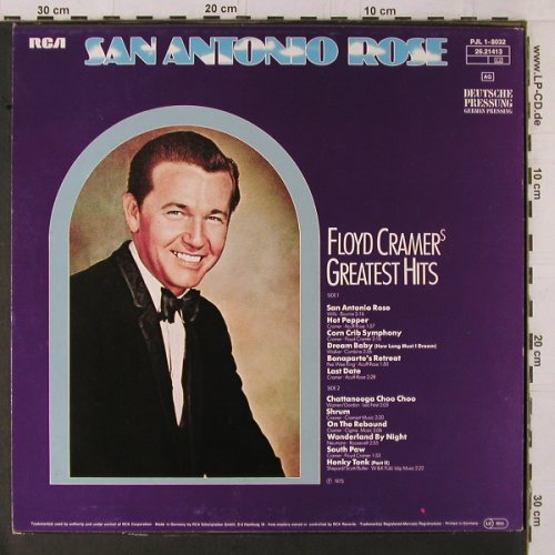 Cramer,Floyd: San Antonio Rose - Greatest Hits, RCA(26.21413), D, 1975 - LP - Y1862 - 6,00 Euro