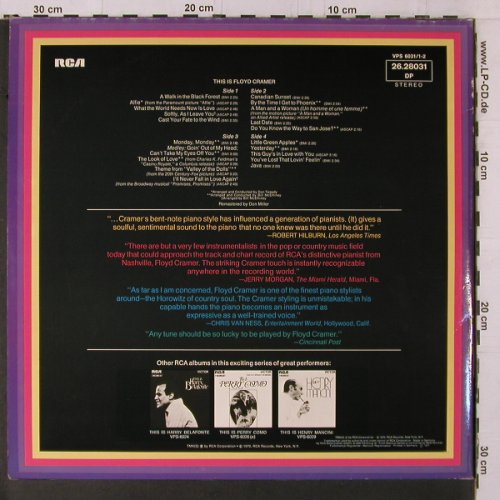 Cramer,Floyd: This Is.. , Foc, RCA(26.28031 DP), D, 1971 - 2LP - Y1863 - 7,50 Euro
