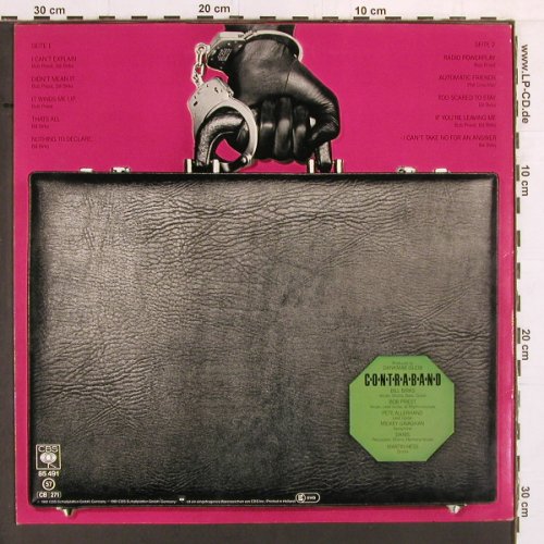 Contraband: Nothing To Declare, CBS(85 491), NL, 1981 - LP - Y1904 - 5,00 Euro