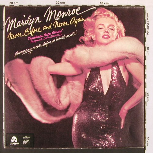 Monroe,Marilyn: Never before and never again, Arston/Wifon (ALP026/LP-150), PL, 1988 Typ: LP Best.-Nr.: Y1918 Preis: 6,00 Euro