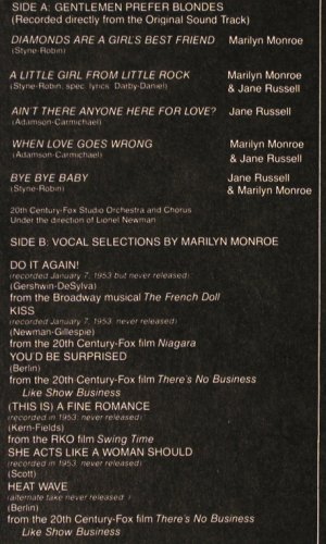Monroe,Marilyn: Never before and never again, Arston/Wifon (ALP026/LP-150), PL, 1988 Typ: LP Best.-Nr.: Y1918 Preis: 6,00 Euro