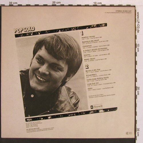 Roe,Tommy: Pop Gold, ABC (25 582 XAT), D, 1977 Typ: LP Best.-Nr.: Y1926 Preis: 6,00 Euro
