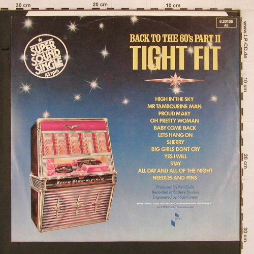 Tight Fit: Back To The 60's Part 2, mix-Medley, Jive(6.20105 AE), D, 1981 - 12inch - Y1962 - 4,00 Euro