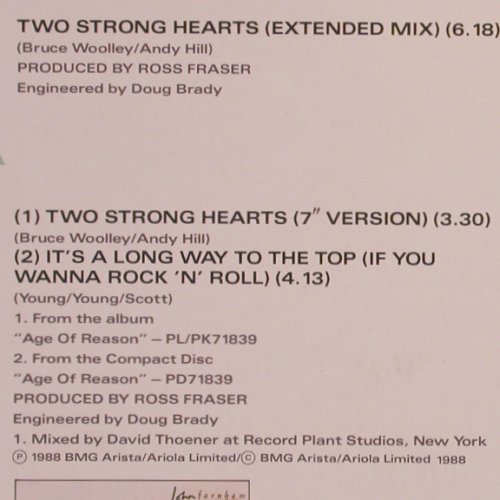 Farnham,John: Two Strong Hearts*2/ It's a long wa, RCA (PT42304), D, 1988 Typ: 12" Best.-Nr.: Y2013 Preis: 4,00 Euro