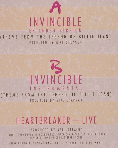Benatar,Pat: Invincible*2 / Heartbreaker-Live, Chrysalis(601 941-213), D Ri, co, 1985 - 12inch - Y2026 - 3,00 Euro