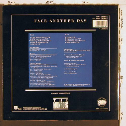 Monroes: Face Another Day, Parlophone (24 0405 1), NL, 1986 Typ: LP Best.-Nr.: Y2027 Preis: 6,00 Euro