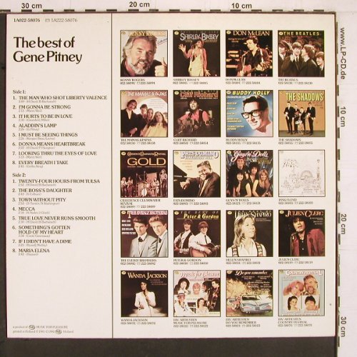Pitney,Gene: The Best Of, MFP (1A022-58076), NL, 1981 Typ: LP Best.-Nr.: Y2066 Preis: 6,00 Euro