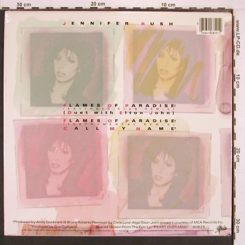 Rush,Jennifer: Flames Of Paradise*2+1, FS-New, CBS (49 06829), D, 1987 Typ: 12" Best.-Nr.: Y2127 Preis: 6,00 Euro
